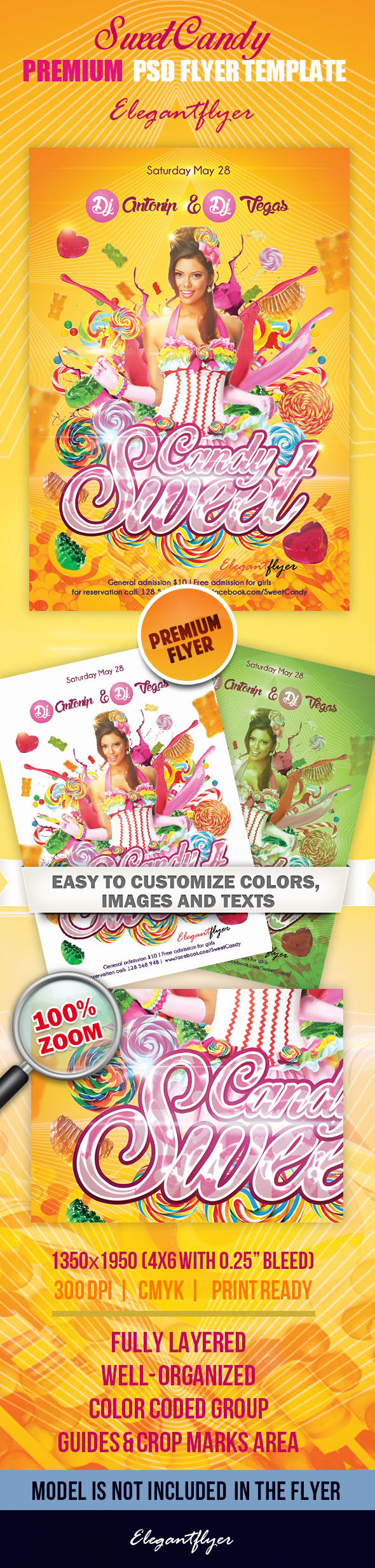 Candy Flyer Template