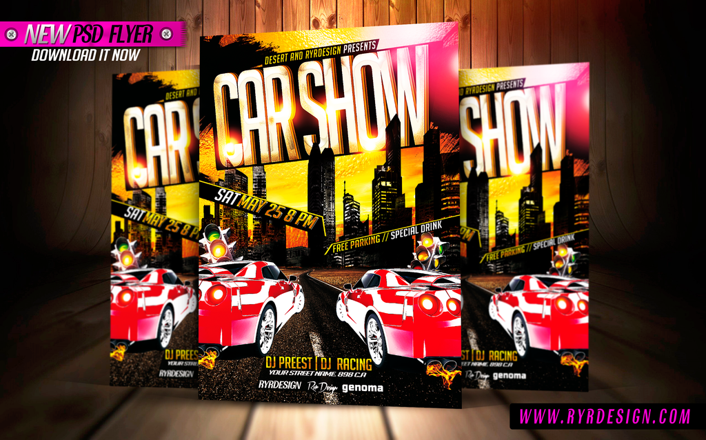 Car Show Flyer Template Download