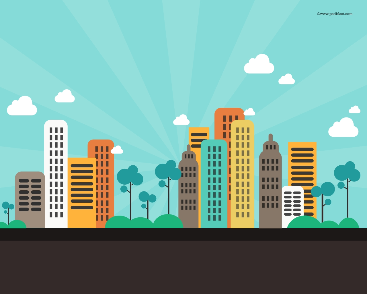 Cartoon City Buildings Cartoon City Buildings