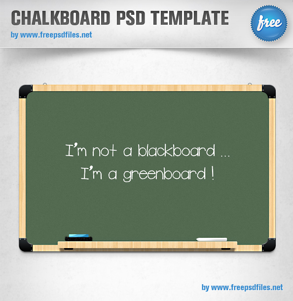 Chalkboard Template PSD