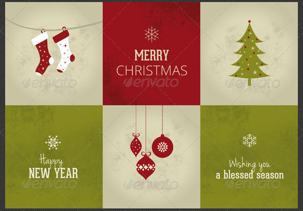 Christmas Card PSD Template