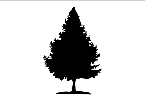 Christmas Tree Silhouette Vector