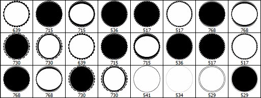 Circle Frame Brushes Photoshop