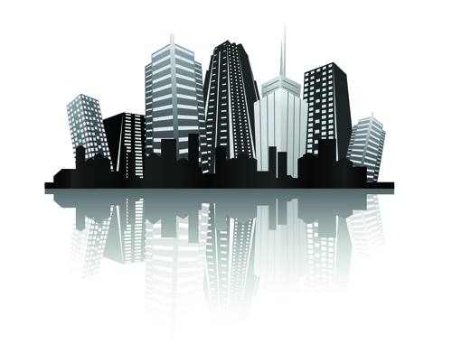 14 Black City Vector Images