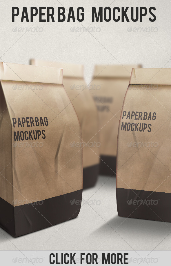 Coffee Paper Bag Mockup