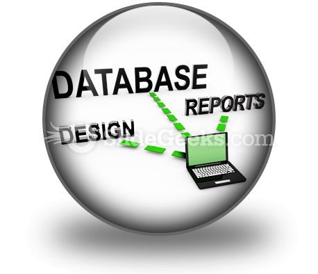 Computer Database Icon Clip Art