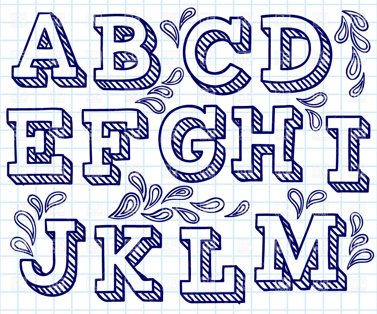Cool Hand Drawn Letter Fonts Cool Hand Drawn Letter Fonts