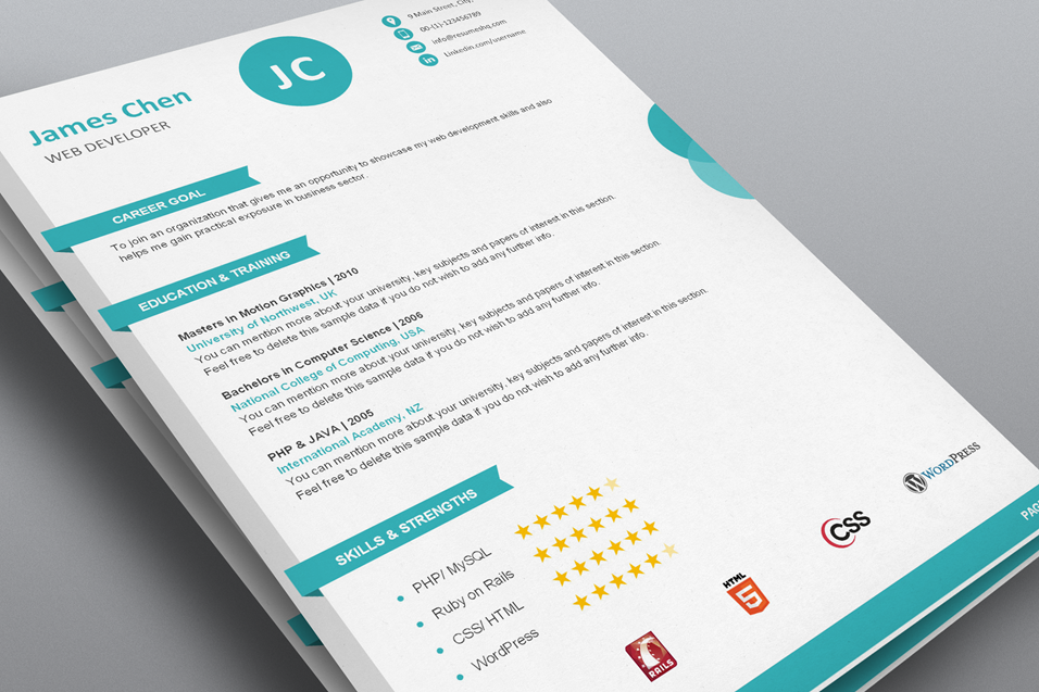 Creative Resume Design Templates