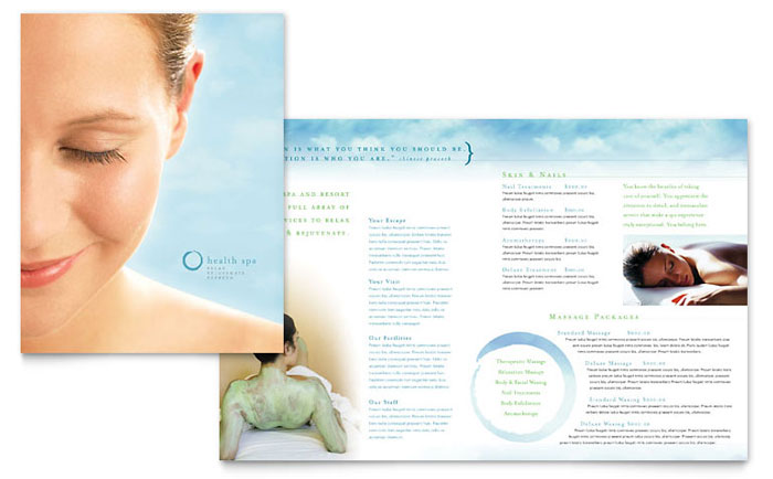 Day Spa Brochure Template
