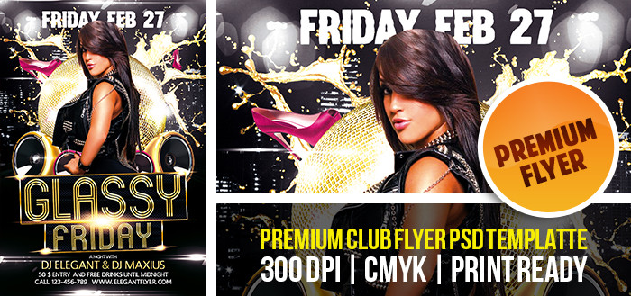 Deluxe Night Club Flyer Psd Free