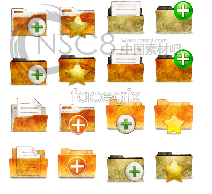 Desktop Folder Icons Yellow