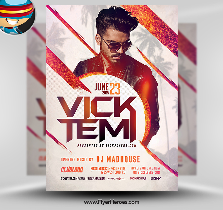 DJ Flyer PSD Template