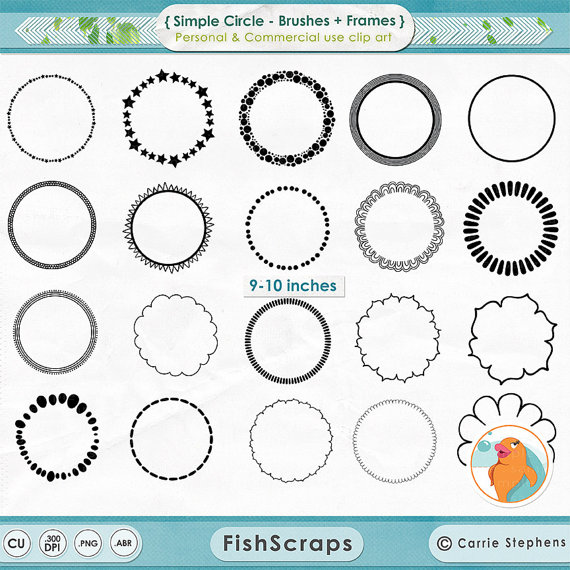 Dot Circle Frame Clip Art