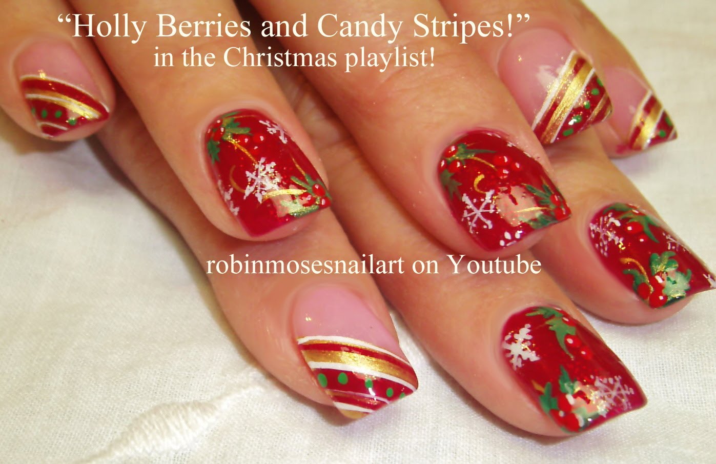 Easy Christmas Nail Art Design