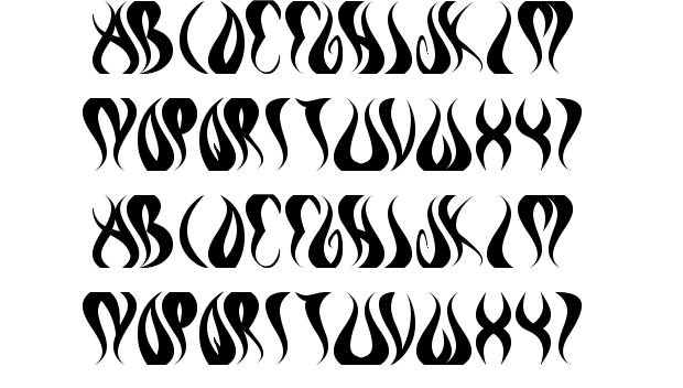 Fire Flames Letters Fonts