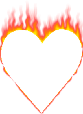 Flaming Heart PSD