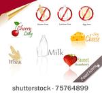 Food Allergen Icons PSD Food Allergen Icons PSD