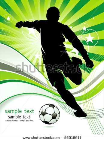 Free Abstract Vector Soccer Player
