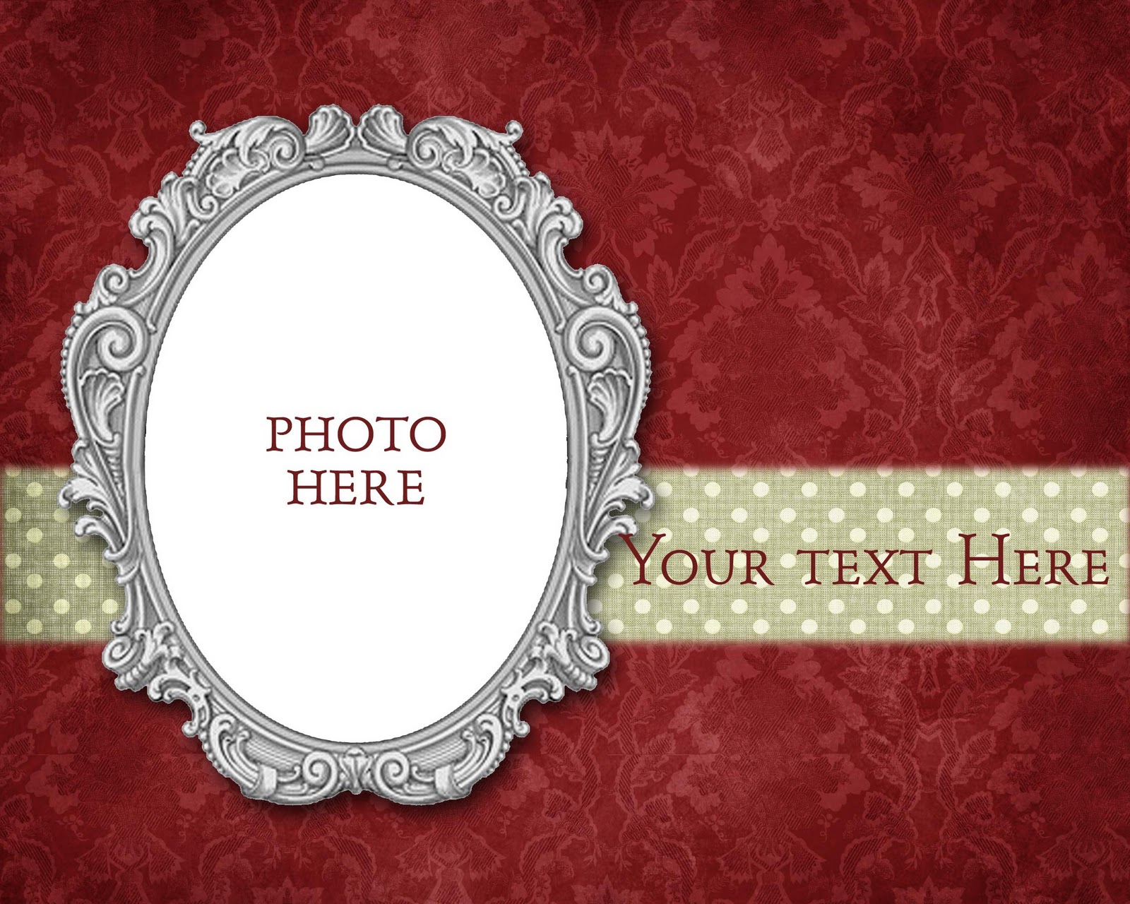 Free Christmas Card Frame Template