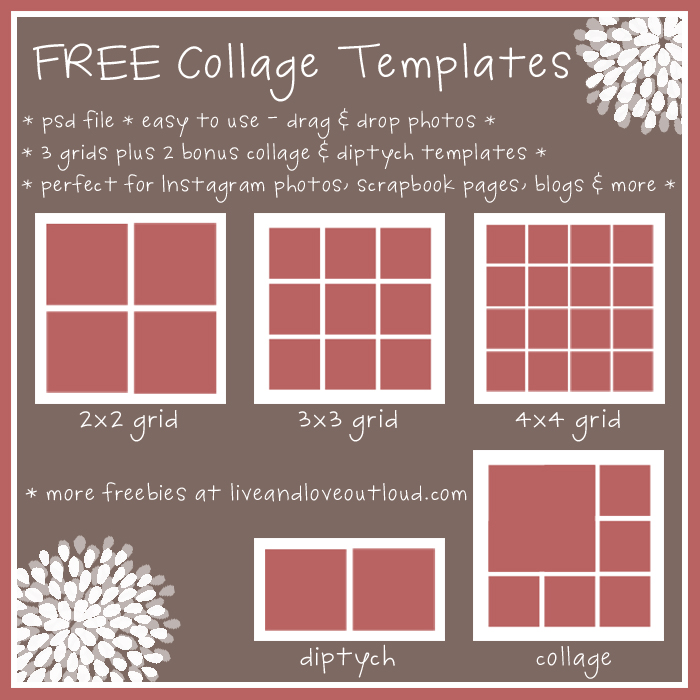 13 Photoshop Collage Templates Free Download Images