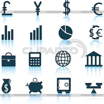 Free Financial Icons Vector Set