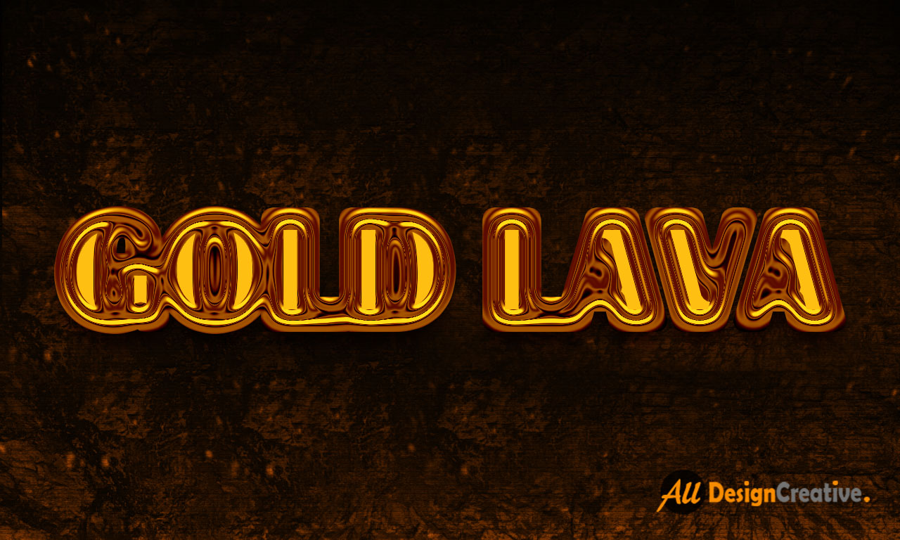 Free Gold Text Effect PSD
