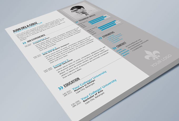 Free Modern Resume CV Templates