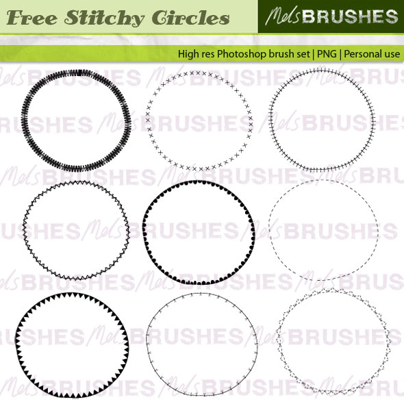 13 Circle Photoshop Brush Frame Images