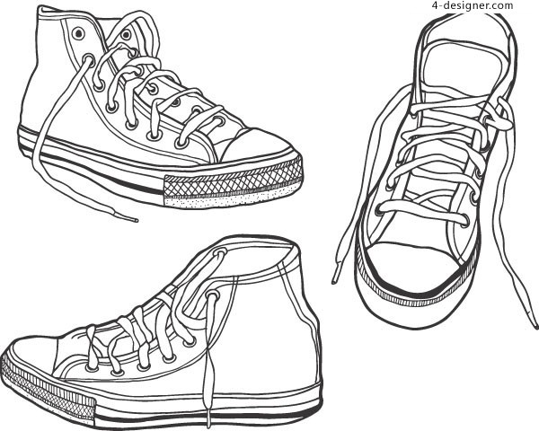 Free Printable Clip Art Sneaker Shoes