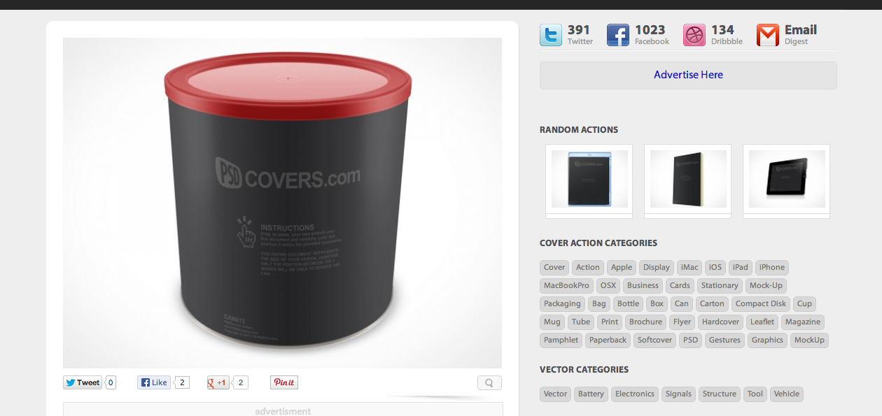 Free Psd Mock Up Canister