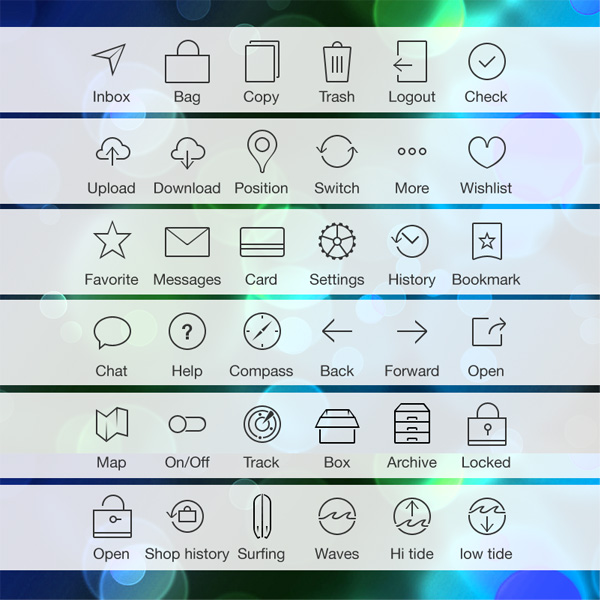 Free Tab Bar Icons Ios7