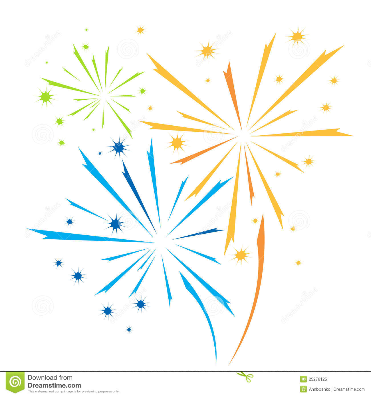 Free Vector Fireworks