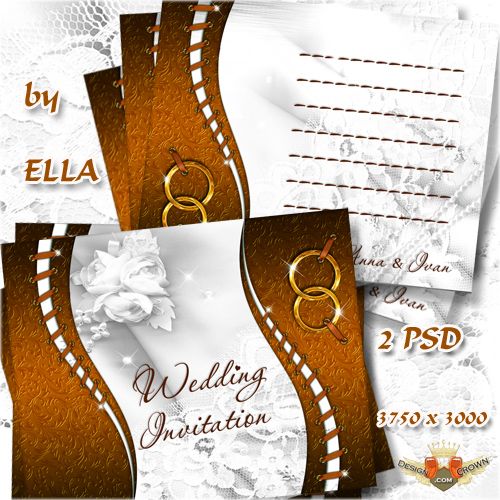 Free Wedding Invitation PSD Template