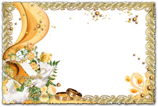 8 Wedding Frame Photoshop Free Download Images