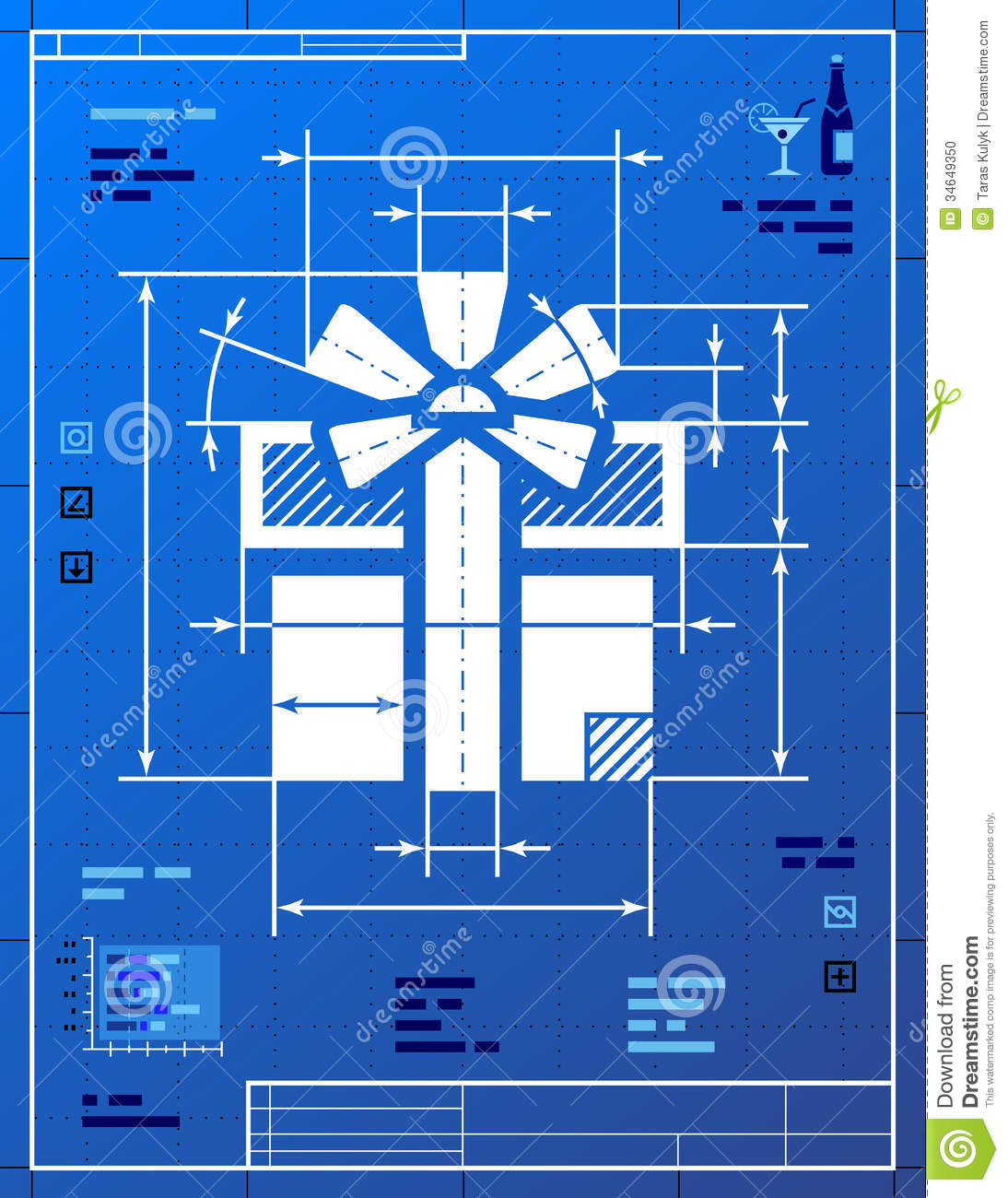 Gift Wrapping Paper Blueprint Gift Wrapping Paper Blueprint