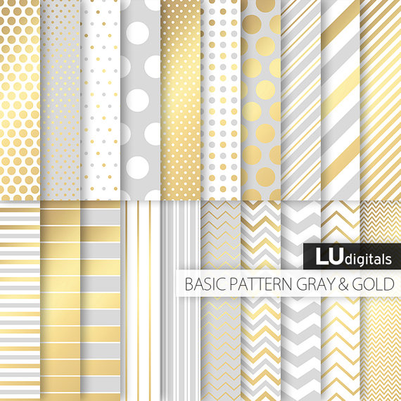 Gold and Silver Scrapbook Paper