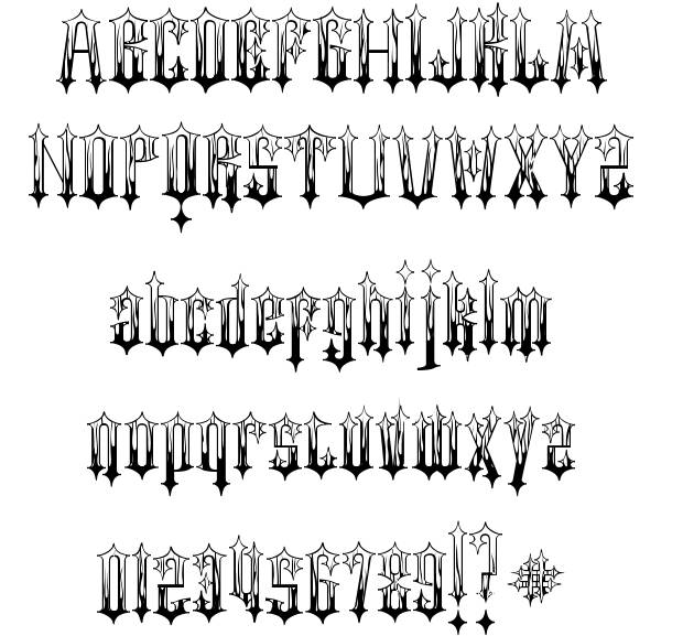 Gothic Flames Font