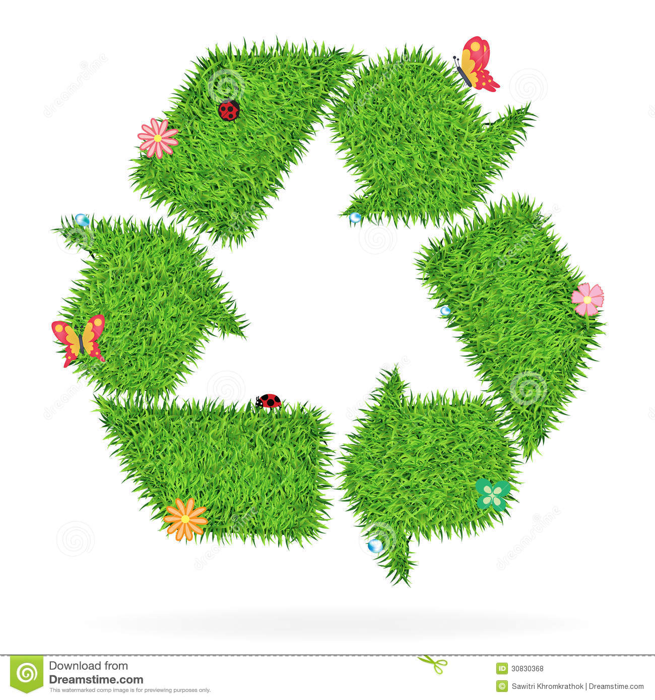 Grass Recycling Symbol