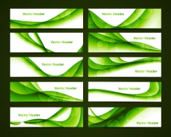 Green Abstract Page Headers
