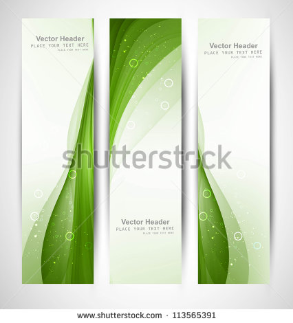 Green Wave Abstract Vector