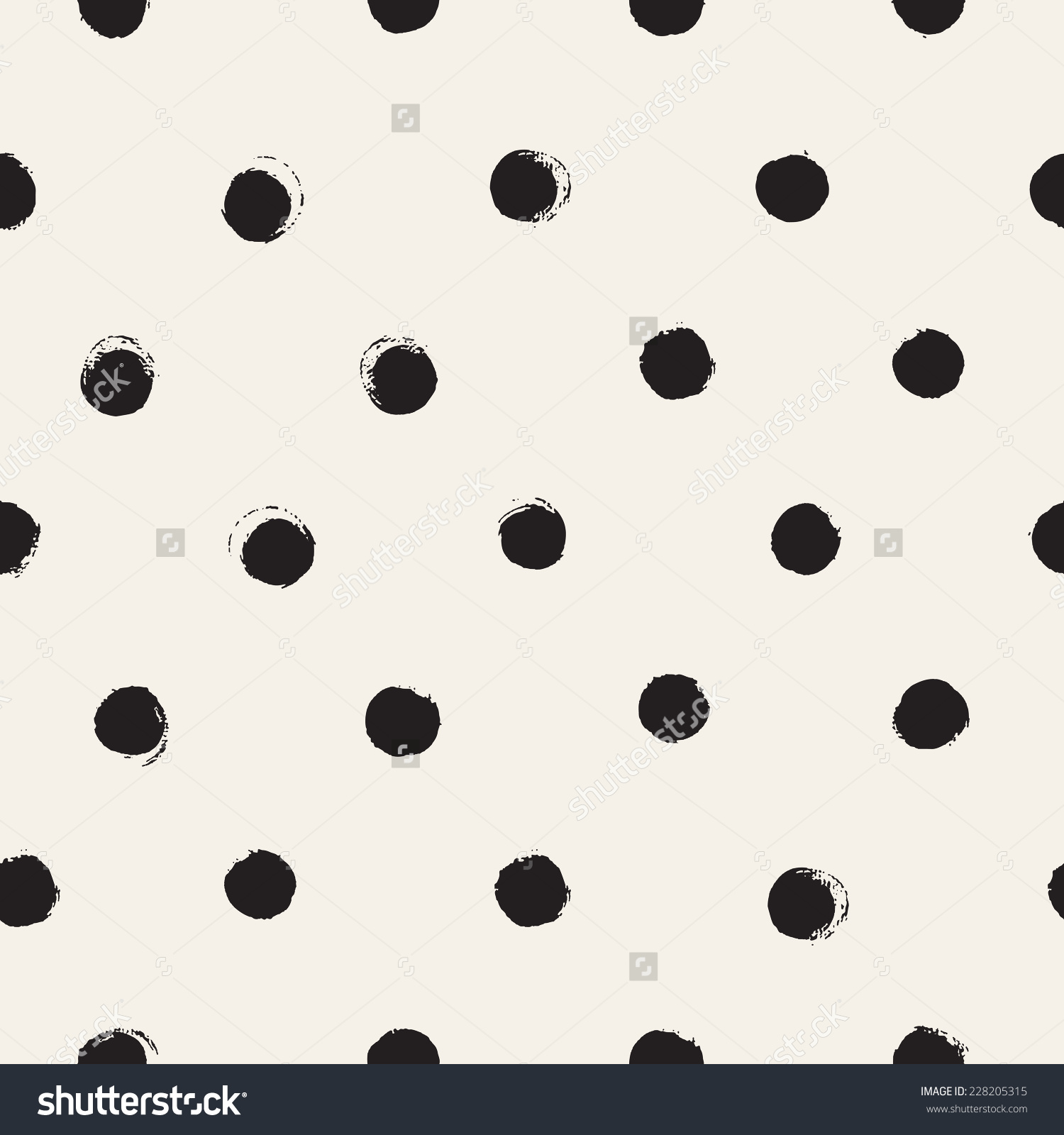 Hand Drawn Polka Dots Background Seamless Hand Drawn Polka Dots Background Seamless