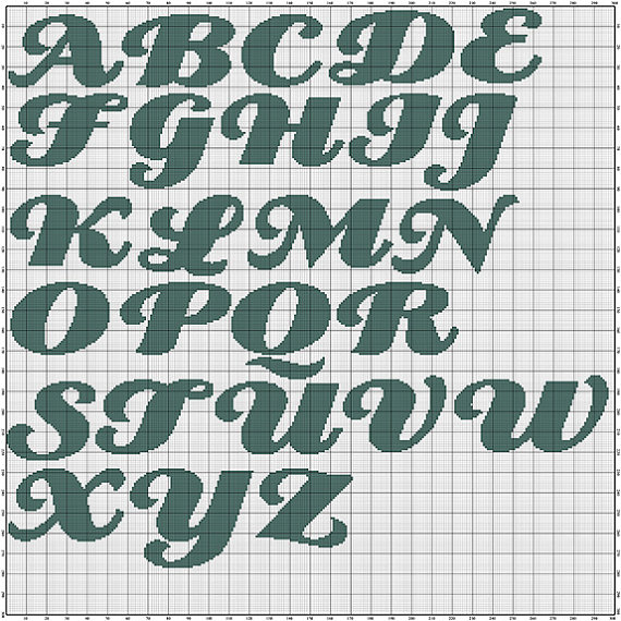 Hand Embroidery Monogram Fonts