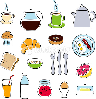 Healthy Breakfast Food Clip Art