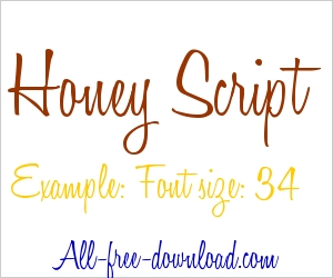 Honey Script Bold Font Free Download
