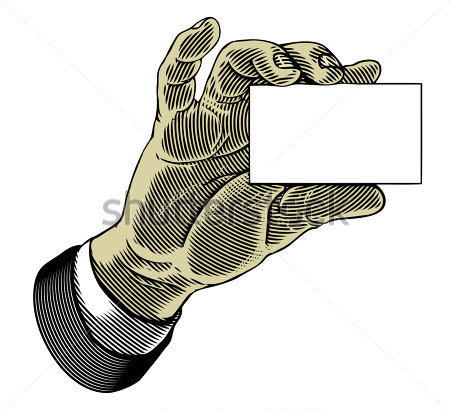Illustration Hand Holding Cards