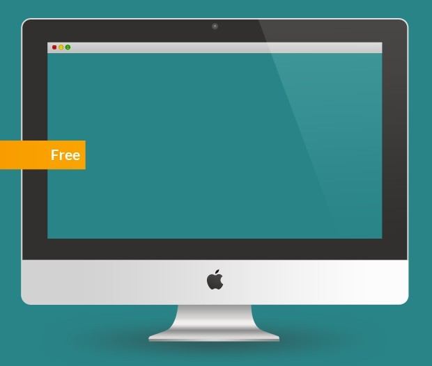 iMac Mockup PSD Template