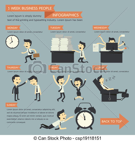 Infographic People Icons Business