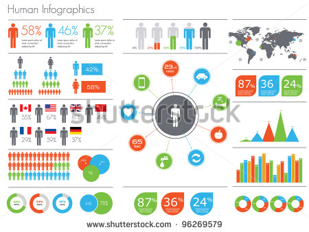 Infographic People Icons Vector
