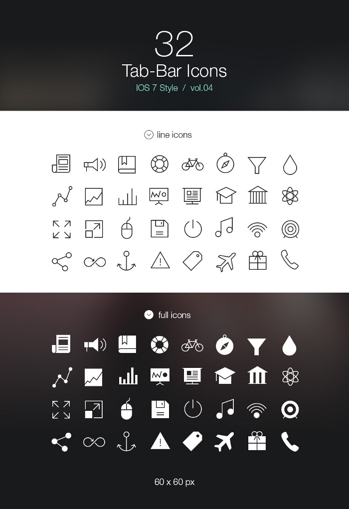 iOS 7 Tab Bar Icons