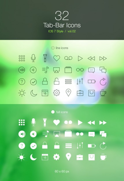 iOS 7 Tab Bar Icons